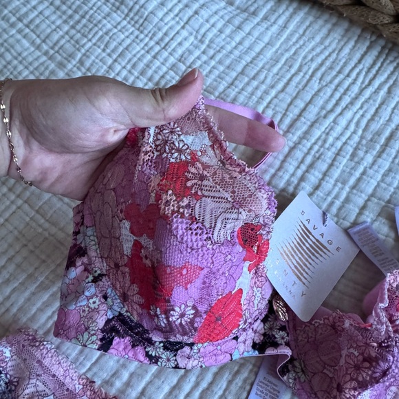 Savage X Fenty 3 piece lingerie NWT BRAND NEW NEVER WORN. - Picture 9 of 14